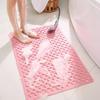 Bath Tub Mat Suction Cup Bath Shower Mat Non-Slip Bathtub Rug with Drain Holes Machine Washable Mat for Bathroom Floor Tub