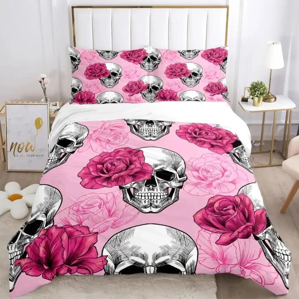 Comforter Skull Art Hd Print Comfortable Duvet Bedding Set Children Bedroom Decoration Home Textile