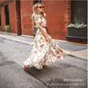 New Female Chiffon Print Big Swing Dress Bohemian Holiday Style Dress