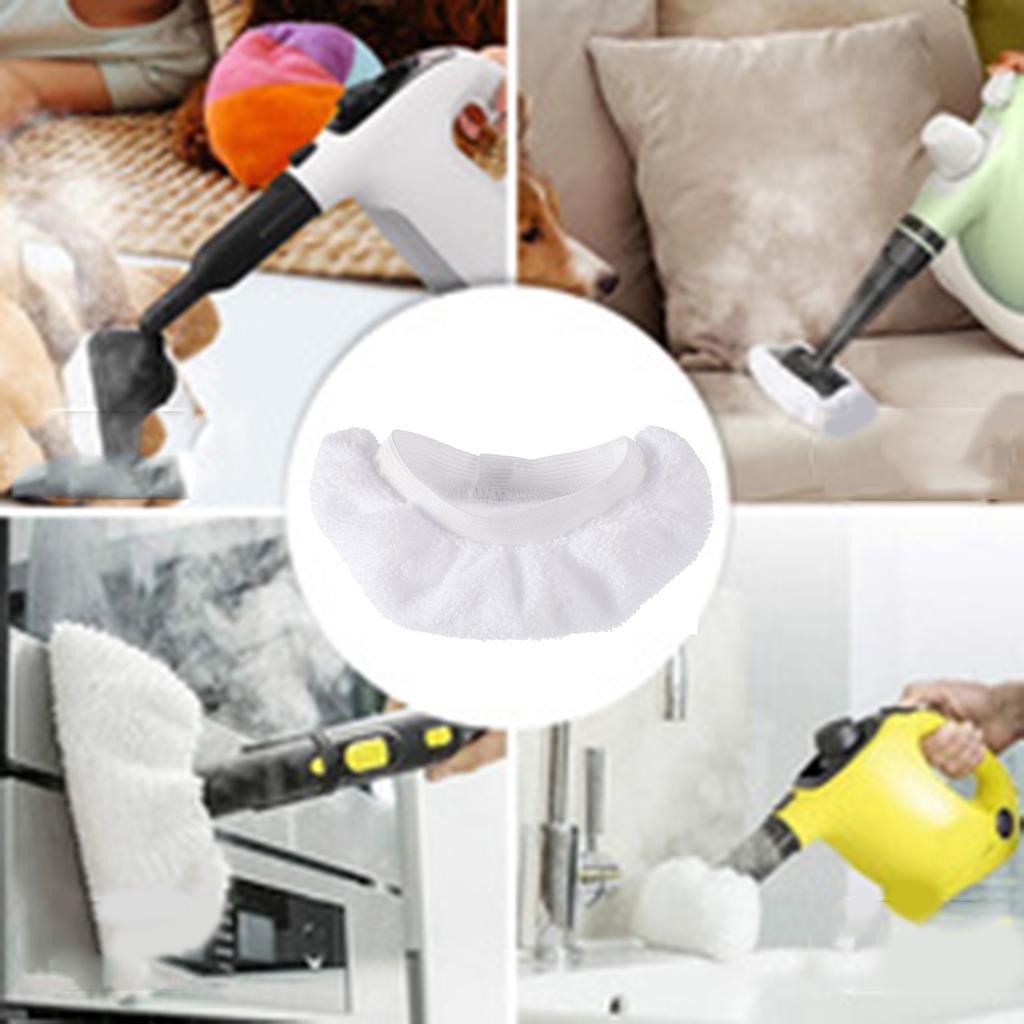 4 Stück Dampfmopp-Pads Kompatibel mit Handdampfreiniger Mikrofaser-Tücher Wiederverwendbare Waschbare Pads für die Heimreinigung