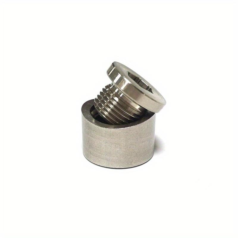 Oxygen Sensor Bung Stainless Steel Plug Wideband Nut Weld Bung M18x15 for Car Accessories