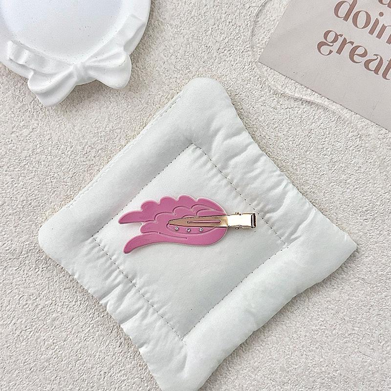 3pcs Fun Hairpin Traceless Hairpin Dopamine Cosmetic Clip Side Broken Hair Bangs Clip Hair Accessories Cute Wings Hairpin