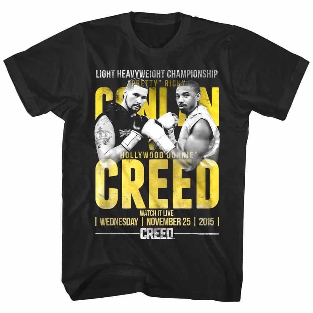 Creed v Conlan Fight Poster Men s T Shirt XXXXL