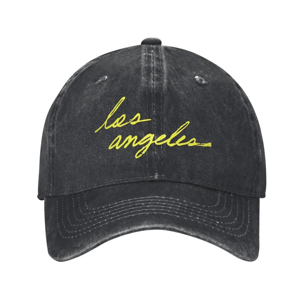 Los Angeles Kalifornien Unisex Baseballkappe Used Denim Gewaschene Kappen Hut Lässig Outdoor Laufen Golf Unstrukturierte Kopfbedeckung
