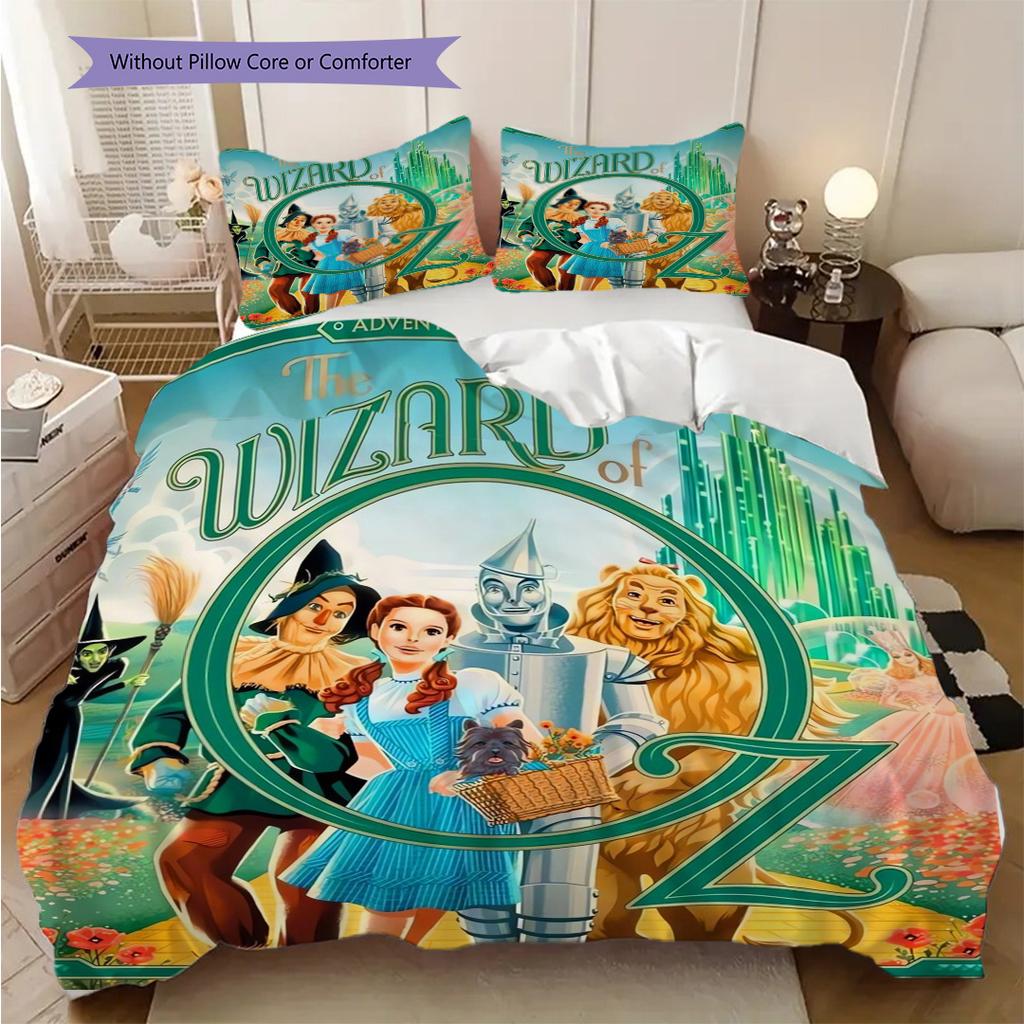 Magical Adventure Awaits Bedding (1 * duvet cover + 2 * pillowcase, without core) 2D Flat Christmas birthday gift Bedding set