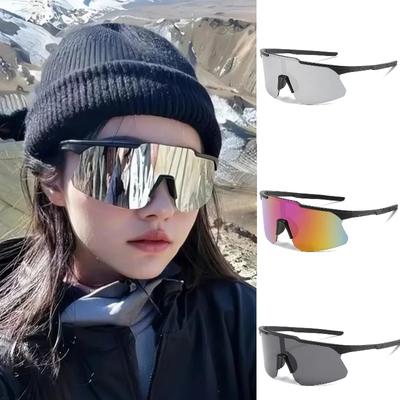 Occhiali da Ciclismo Anti-ultravioletti UV400 Occhiali da Sole per Sport all'Aperto Uomo e Donna Alpinismo Sci Antivento Moda Cool