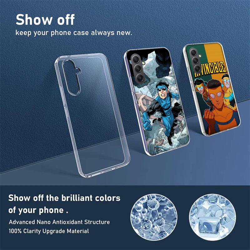 Cartoon Invincible Phone Case for Samsung A16 A26 A36 A56 A17 A37 A57 A07 A06 A02S A03 A04S A05S Galaxy Note 20 10 A50S A71 A51