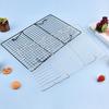 Foldable Thickened Iron Cooling Rack for Cookies, Bread, and Cake - Hollow Storage and Upside-Down Baking