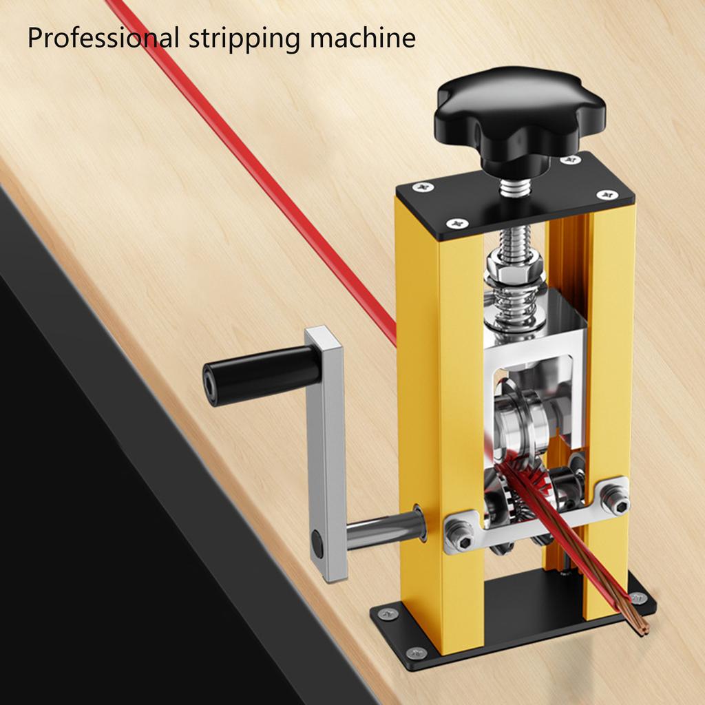 Manual Wire Stripping Machine 1-21mm Diameter Wire Peeler Machine Hand Crank Operated Scrap Cable Strippers
