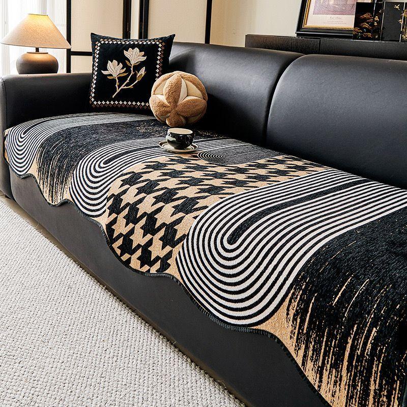 

Чехол для дивана из бархата с уникальным нерегулярным дизайном — подходит для домашних животных, нескользящий, легко чистится, идеально подходит для декора дома, офиса и гостиной 90 * 90cm