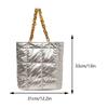Women Quilted Shoulder Bag with Chain Bubble Cloud Hobo Pouch Padded Pleated Tote Purse Solid Puffer Underarm Bolsa Top Handbags