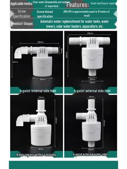Automatyczny zawór pływakowy do regulacji poziomu wody w zbiorniku