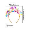 1PC Women Girls Flower Headbands Wedding Party Headdress Hair Accessories For Bridal Floral Satin Hairbands Headwear