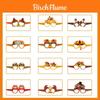 Thanksgiving Turkey Pumpkin Paper Glasses Photo Booth Props For Kids And Adults