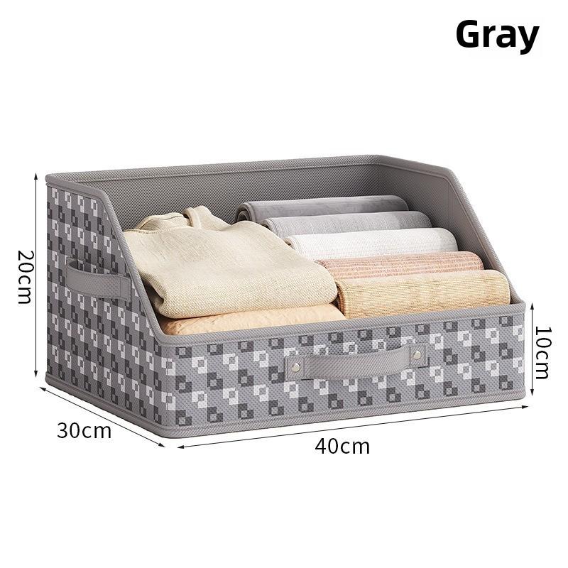 

Контейнеры для хранения тканей с ящиками, складной настольный органайзер для игрушек, одежды и всякой всячины, узор в клетку серый