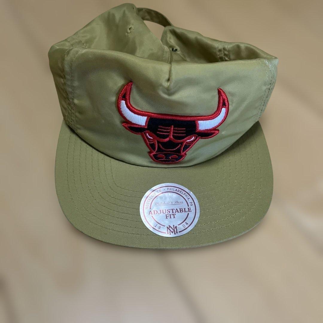 Used Chicago Bulls Olive Cap Adjustable
