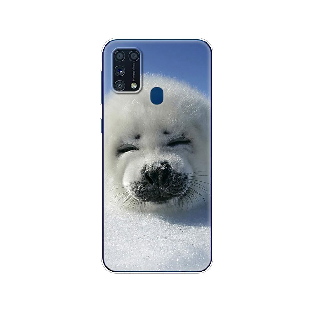 Pentru Samsung M31 Husa 6.4" Husa din silicon moale Tpu pentru Samsung Galaxy M31 M 31 SM-M315FZBVSER m315 Funda pentru bara din spate a telefonului