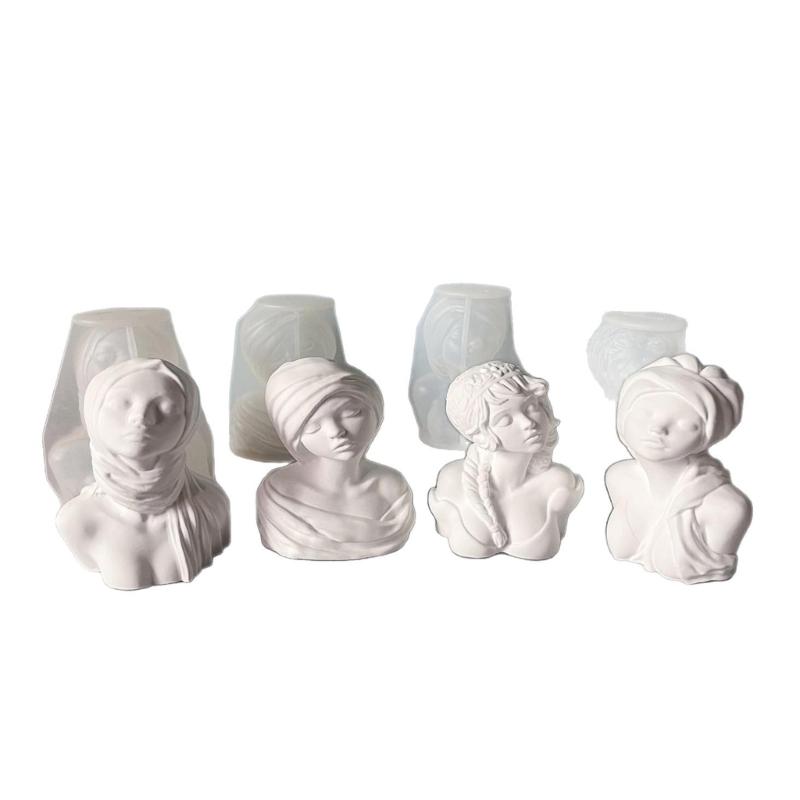 Female Statue Silicone Candle Molds for Epoxy Resin Candle Soap Figurine Silicone Candle Molds for Gypsum Decoration