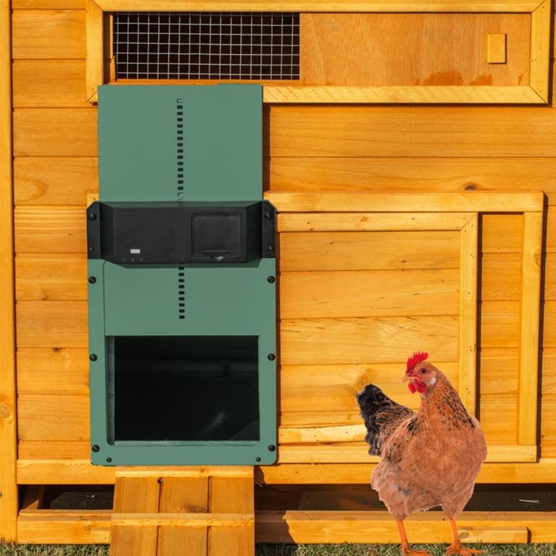 Porta Automatica per Pollaio Sensibile alla Luce Porta Automatica per Casa del Pollaio Porta di Alta Qualità Pratica per Gabbie da Pollame