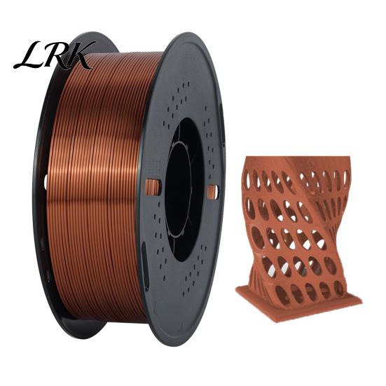 1.75mm PLA Filament Silk 3D Printer Filament, 1kg Spool for FDM Accessory Printers, Shiny Metallic DIY Ornaments and Models Printing Material