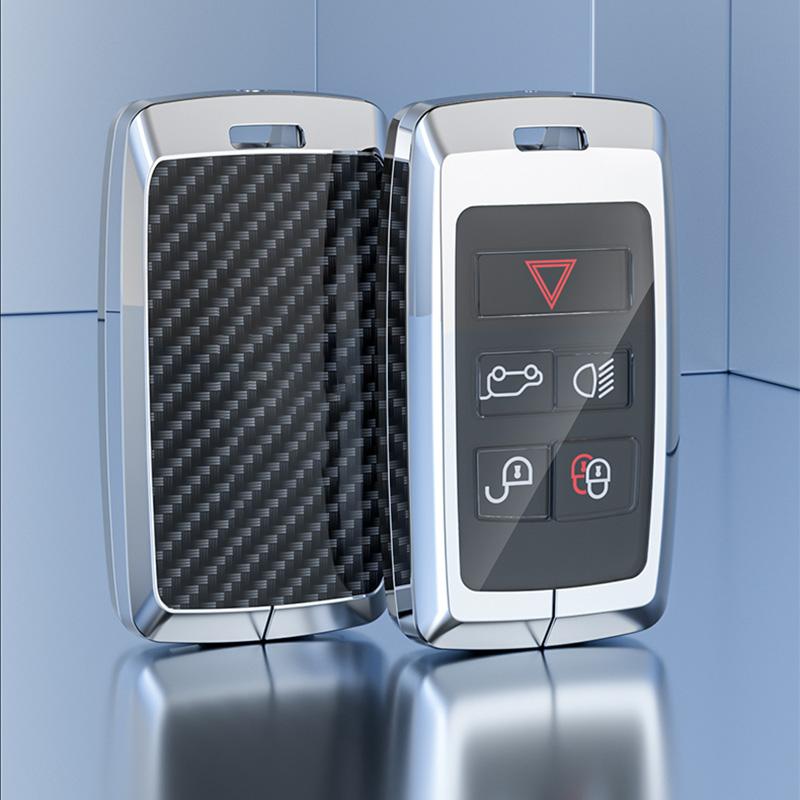 Zinc Alloy Car Key Case Cover Holder for Land Rover A9 Range Rover Sport Evoque Freelander 2 Velar Jaguar XE XJ XJL XF E-PACE