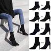 Leather 2025 autumn and winter pointed toe thin heel short boots women's black suede high heel socks boots bare boots Internet celebrity elastic