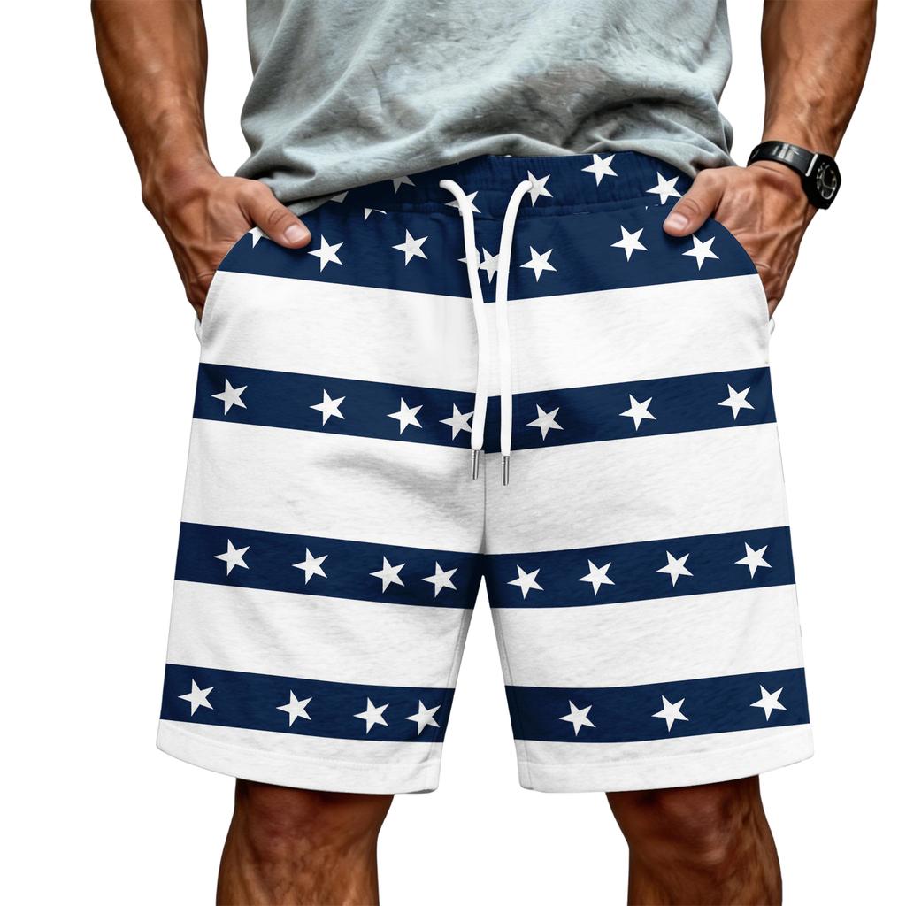 Men's Casual Drawstring Waist Shorts Lightweight Comfortable Fit Elastic Waistband Beachwear Summer Activewear