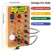 Dino Power Busy Box Pädagogisches sensorisches Spielzeug mit Farbabstimmung, Hand-Auge-Koordination, Konzentrationsverbesserung für Kinder 18M+, Perfekt für Reisen und Spielen zu Hause