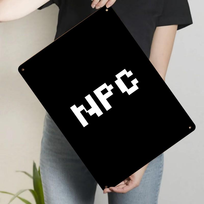 Custom Pixel Art Metal Wall Decor Creative HNPC Design Home Office Decoration Durable Iron Hanging Sign 20x30cm（7.8x11.8inch）