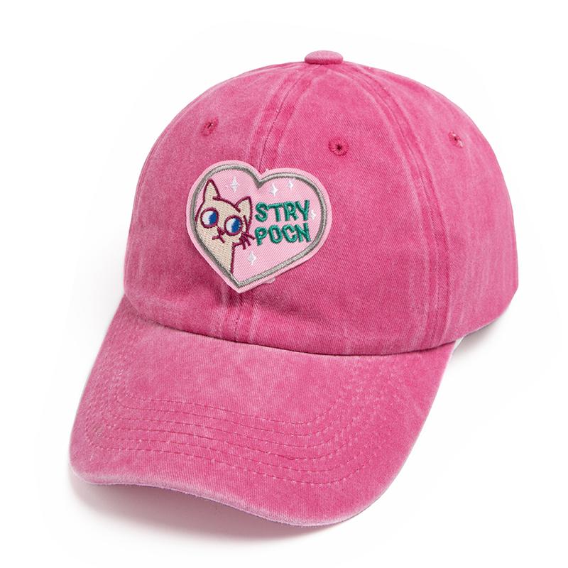 

Летняя женская бейсболка, модная, вышитая, хлопковая, солнцезащитный козырек, повседневная, однотонная, y2k, розовая, для девочек, регулируемая розы красного