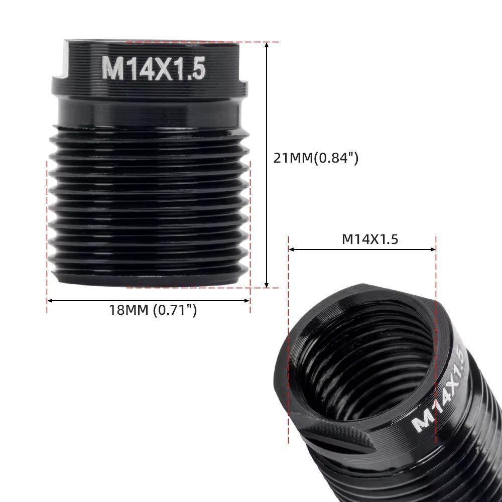 Aluminum Material Shift Knob Adapter Inside Thread Transmission Knob Adapter Thread Adapter