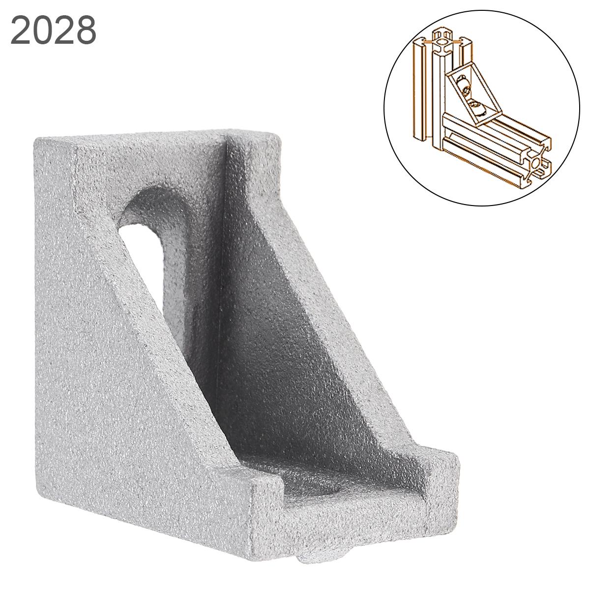 

2020/3030/4040/6060/8080 Алюминиевый уголок L-образной формы Прямоугольный опорный соединитель Экструзионный промышленный алюминиевый профиль 4PCS 2028