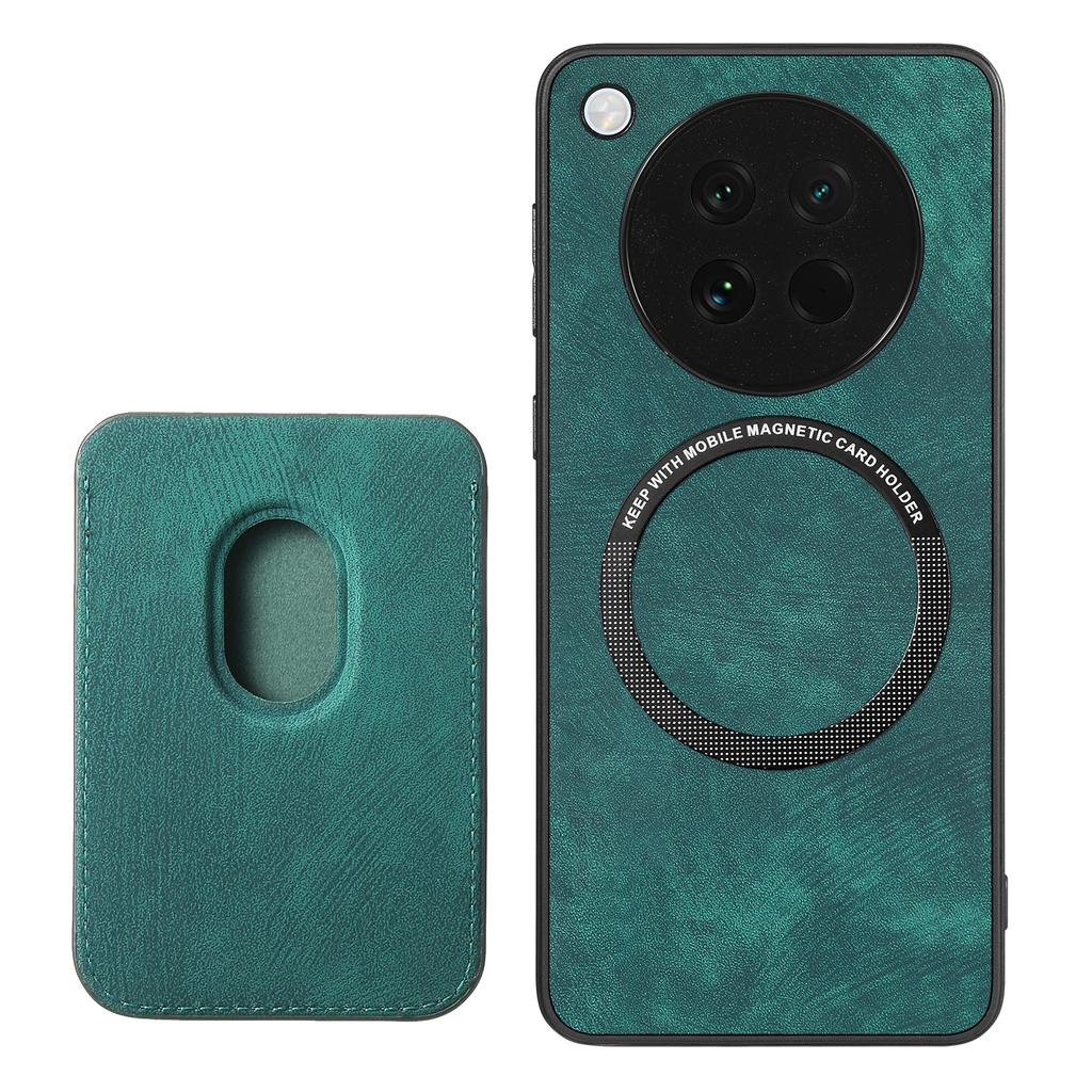For Oppo Find X8s 5G Magnetic Case Leather Back Cover with Detachable Card Holder