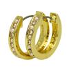 Gebrauchter Pierce C9236 Metall/Strass 4,1g goldener Creolen