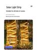 Solar LED Outdoor Waterproof Strip Lights for Gardens and Pathways