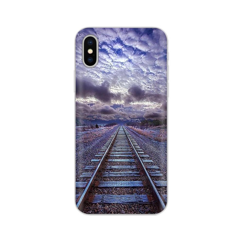 For iPhone X Case For iPhone Xs Case Fashion Soft Silicone Housing For iPhoneX Transparent Phone Back Covers Shell Flowers Coque