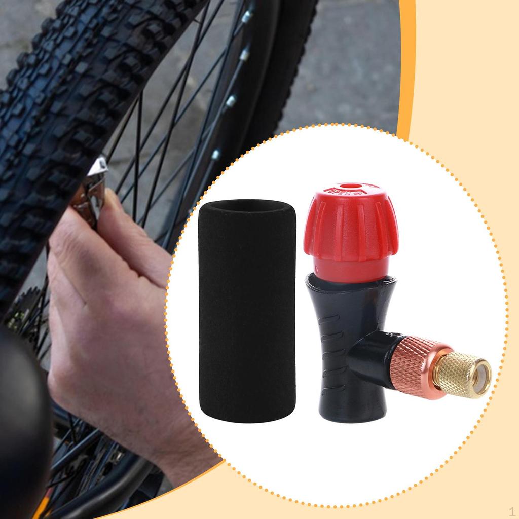 Tire Inflator ,CO2 Cylinder Nozzle Parts, Inflatable Head Adapter,