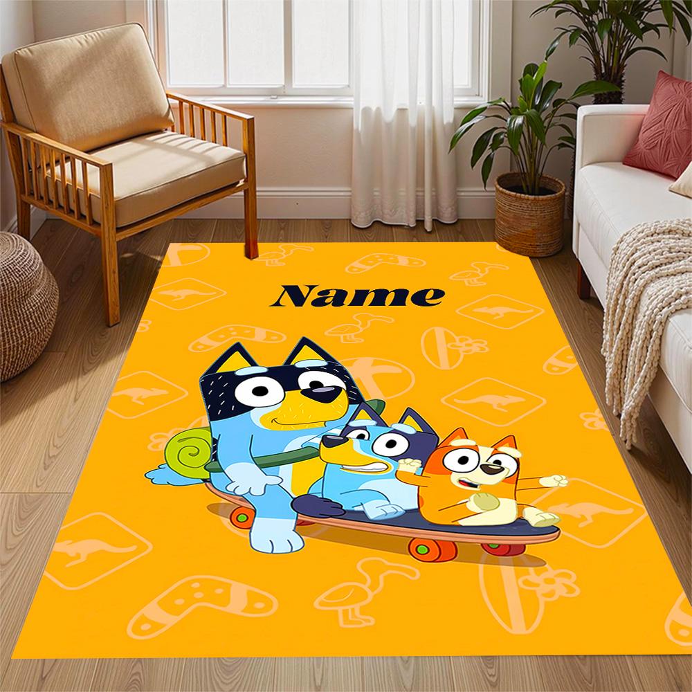 Gumball Darwin Adventure Customize Your Name Floor Rug Office Rug Suitable for Bedrooms Outdoor Hallway Playrooms Antislip Carpet Anime Office Decor