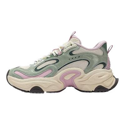 Super Body S Color Block Comfortable Wear Resistant Shock Absorption Low Top Dad Shoes Women Sneaker 122518851