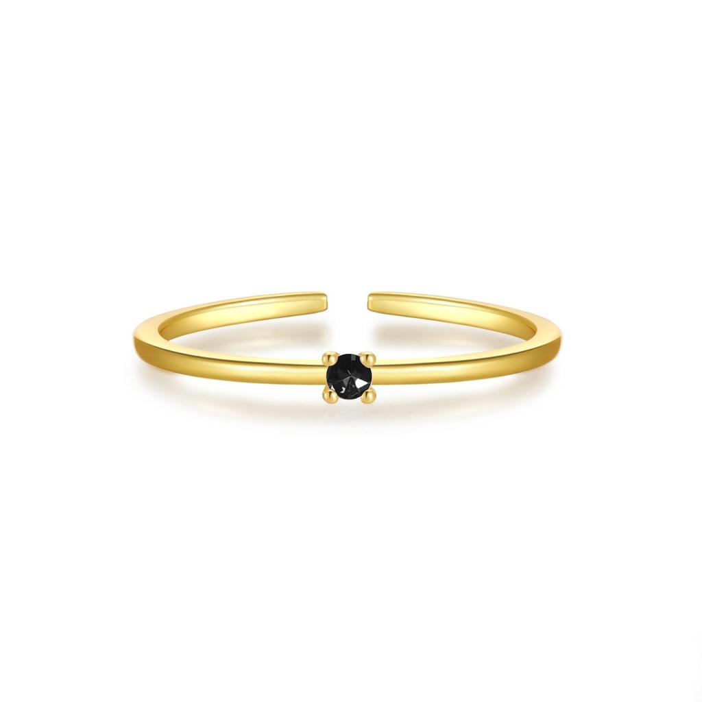 ANDYWEN 925 Sterling Silver Slim Lady Adjustable Ring Rainbow Zircon Adjustable Ring Luxury Crystal Jewelry Gift For Women