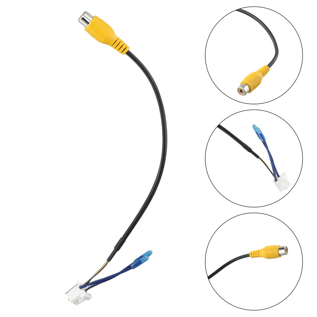 10 Pin Rear-View Backup Camera Cable Adaptor For RCA For Car Stereo Radio DVD Radio Monitor Cable-Connector Car-Accessoies