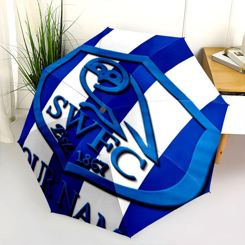 1 PC Automatic Folding Umbrella - Sheffield Wednesday Football Club Custom Name Pattern, Portable & Foldable Design with 8 Ribs, Christmas Birthday Gi
