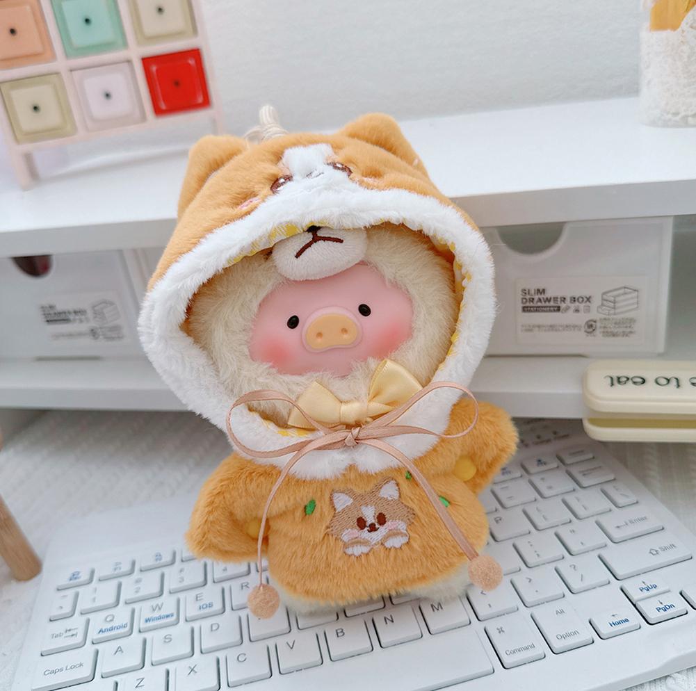 For 17cm Labubu Doll Clothes Fashion Clothes Cloak Doll Clothes Color Match Shawl Dolls Accessories Cute Decoration Little Clothes