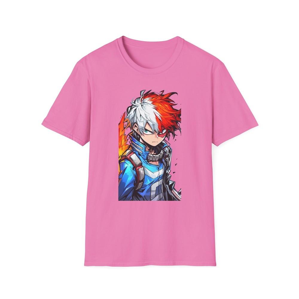 Unisex Jl Anime TShirt Softstyle My Hero Academia Shoto Todoroki