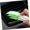 BELLIFFY 3-in-1 Car Brush Air Conditioner Interior Brush Keyboard Cleaning Computer Vent Home Detail Cleaning Louver Brush