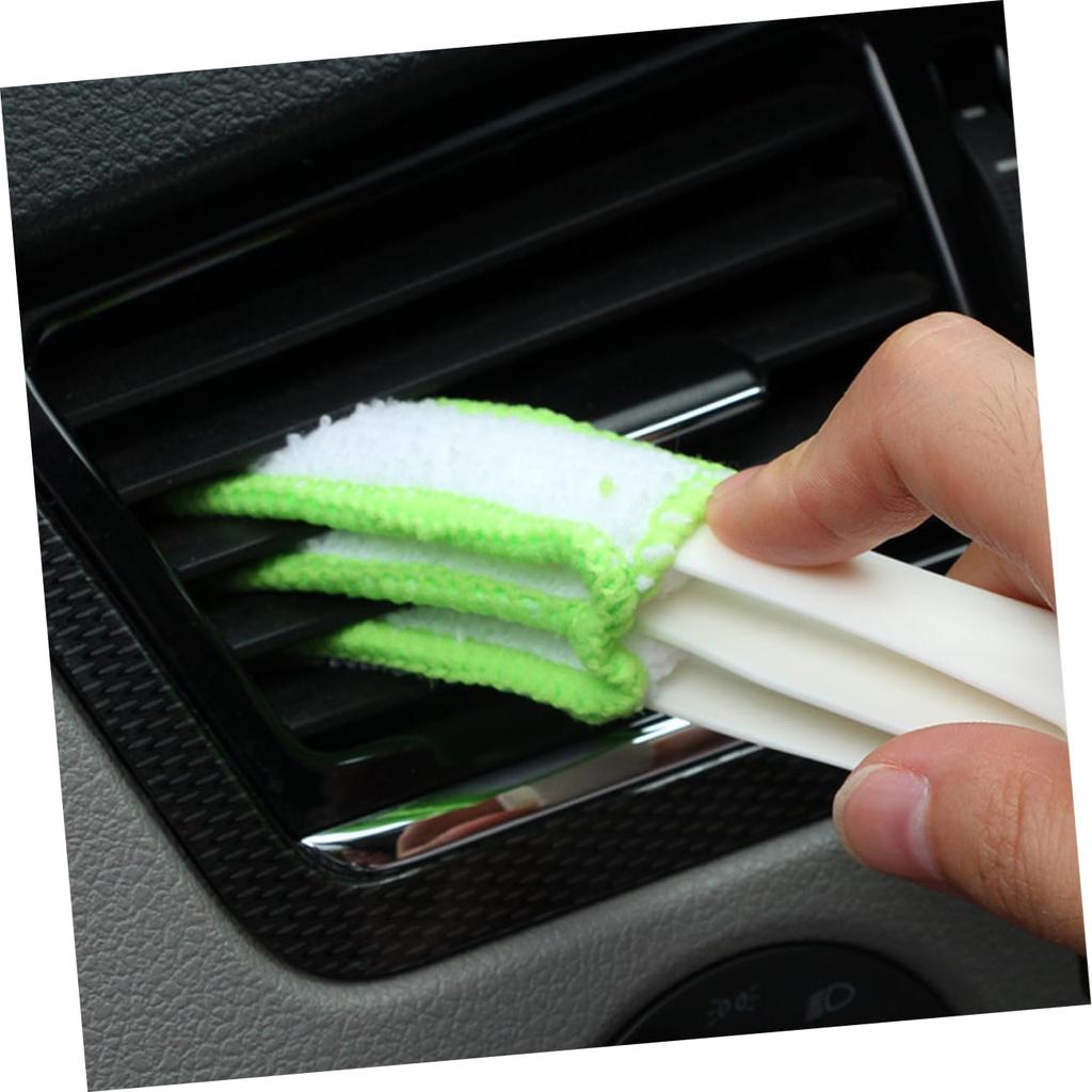 BELLIFFY 3-in-1 Car Brush Air Conditioner Interior Brush Keyboard Cleaning Computer Vent Home Detail Cleaning Louver Brush