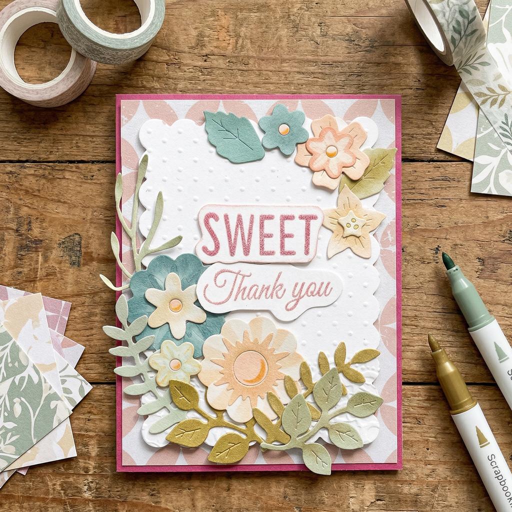 Flower Carbon Steeel Cutting Dies for Scrapbooking Photo Album Decoration DIY Cards Making Craft Dies Cut