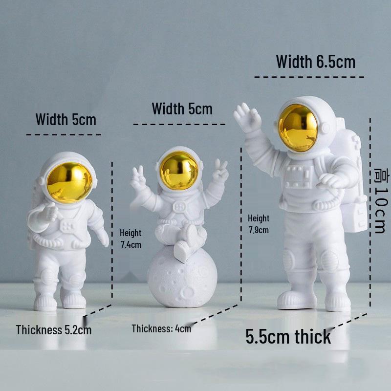 Astronauten-Figur-Ornament für Wohnzimmer oder Kinderzimmer - Weihnachtsgeschenk-Deko Weltraumfahrer