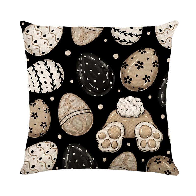 VIKAMA Easter Bunny Print Cushion Cover Soft and Comfy for Living Room Sofa Bedroom Decor Warm and Soothing Atmosphere