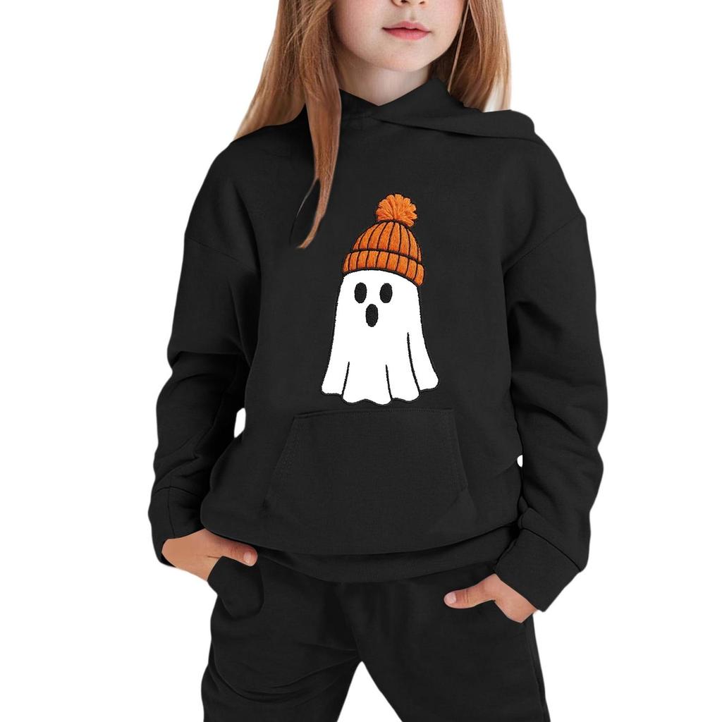 Children's Hoodie with Halloween Print for Casual Wear